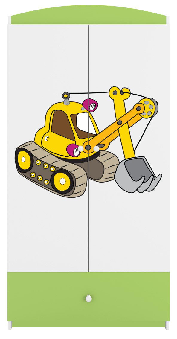 Ντουλάπα Babydreams Cartoon-Prasino-Digger