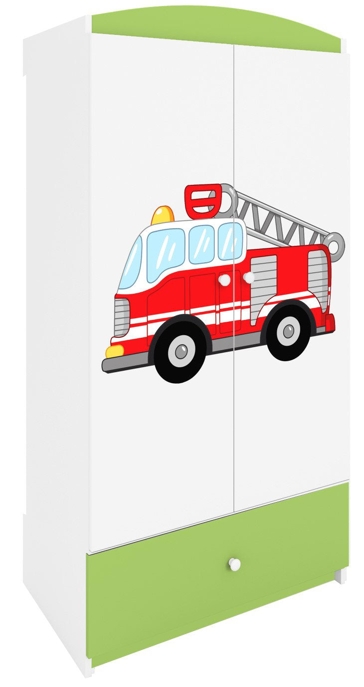 Ντουλάπα Babydreams Cartoon-Prasino-Fire Brigade