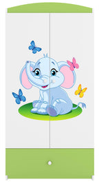 Ντουλάπα Babydreams Cartoon-Prasino-Elephant