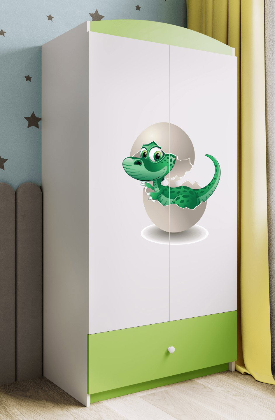 Ντουλάπα Babydreams Cartoon-Prasino- Baby Dino
