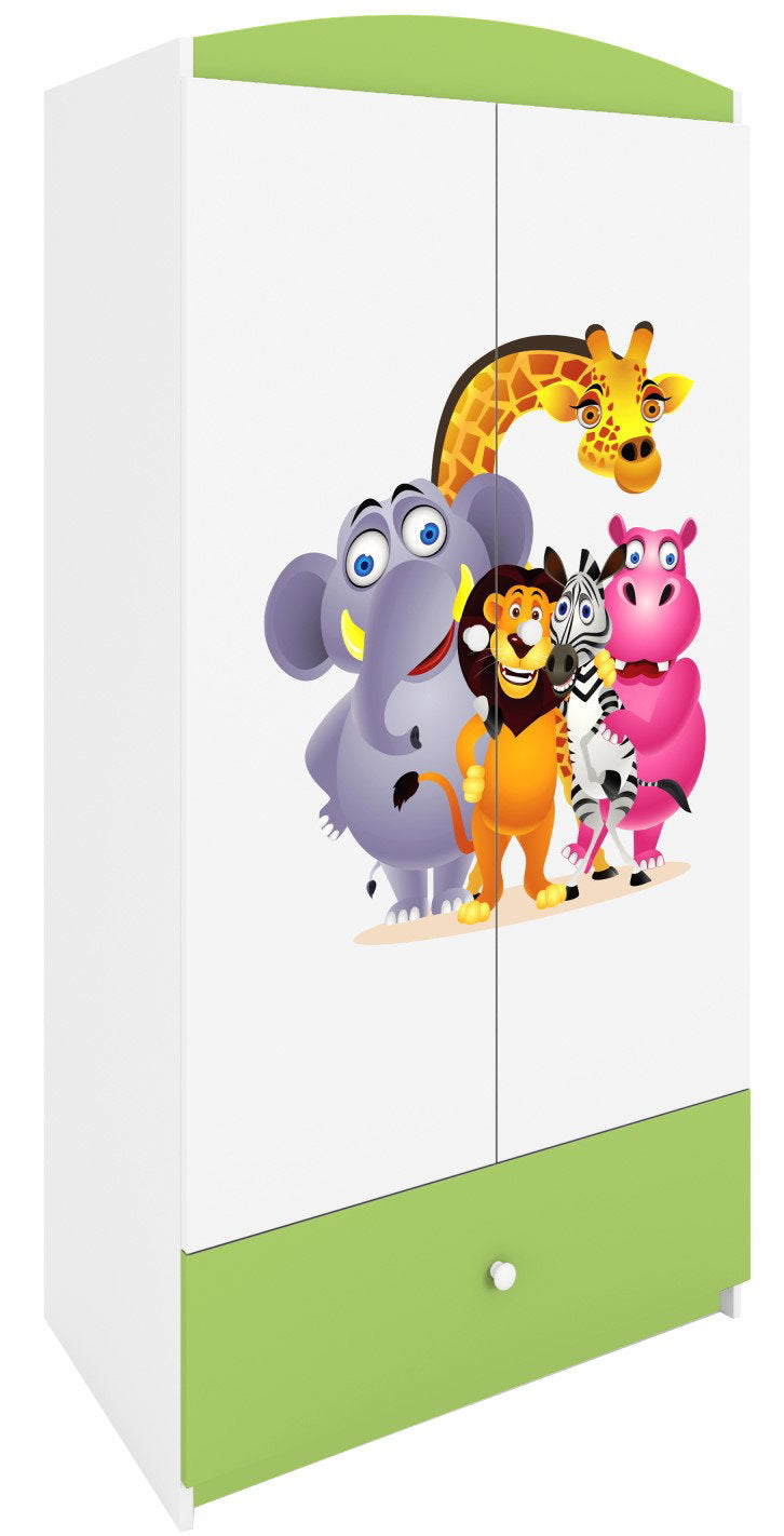 Ντουλάπα Babydreams Cartoon-Prasino-Zoo