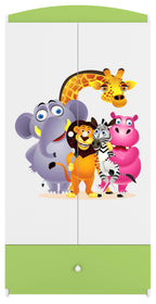 Ντουλάπα Babydreams Cartoon-Prasino-Zoo
