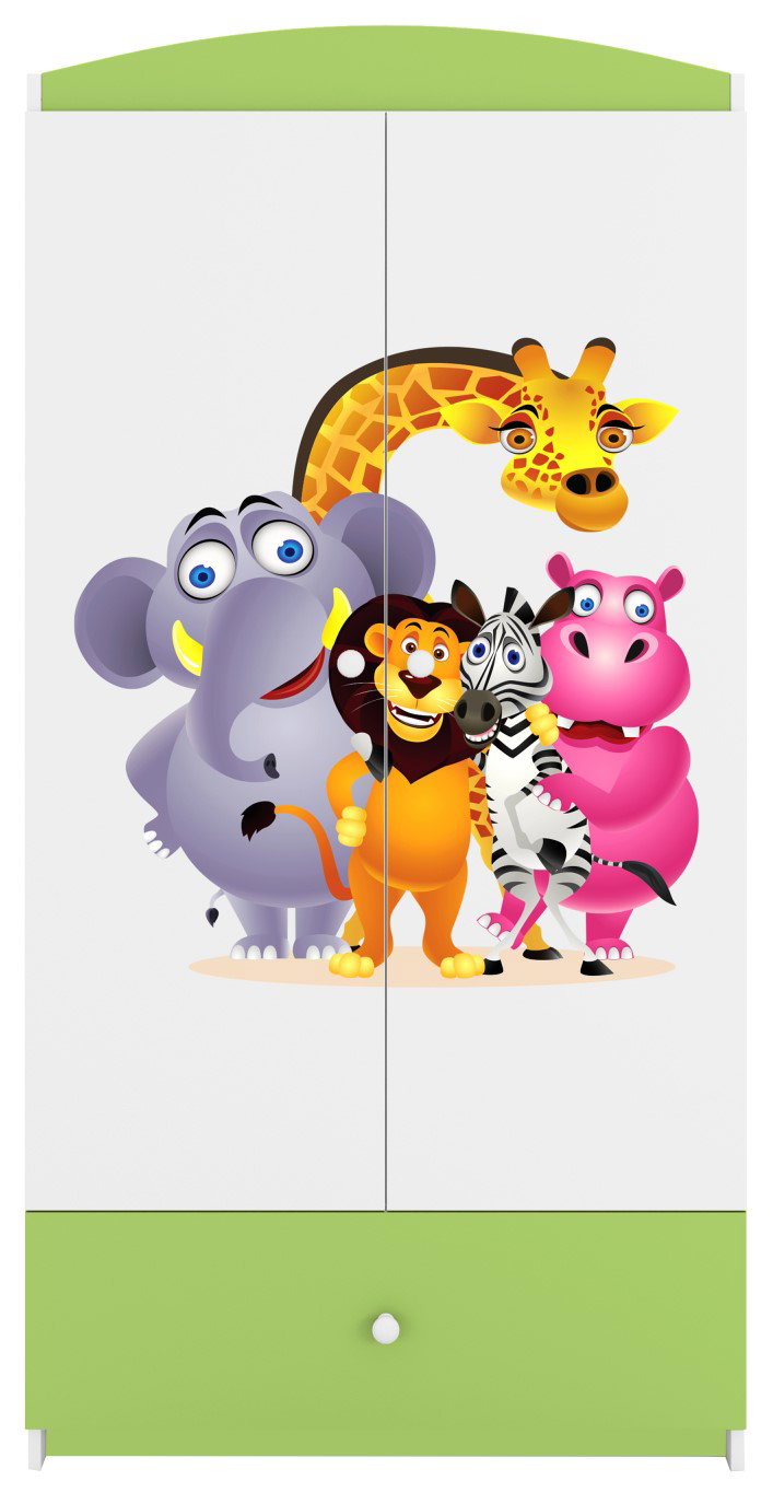 Ντουλάπα Babydreams Cartoon-Prasino-Zoo
