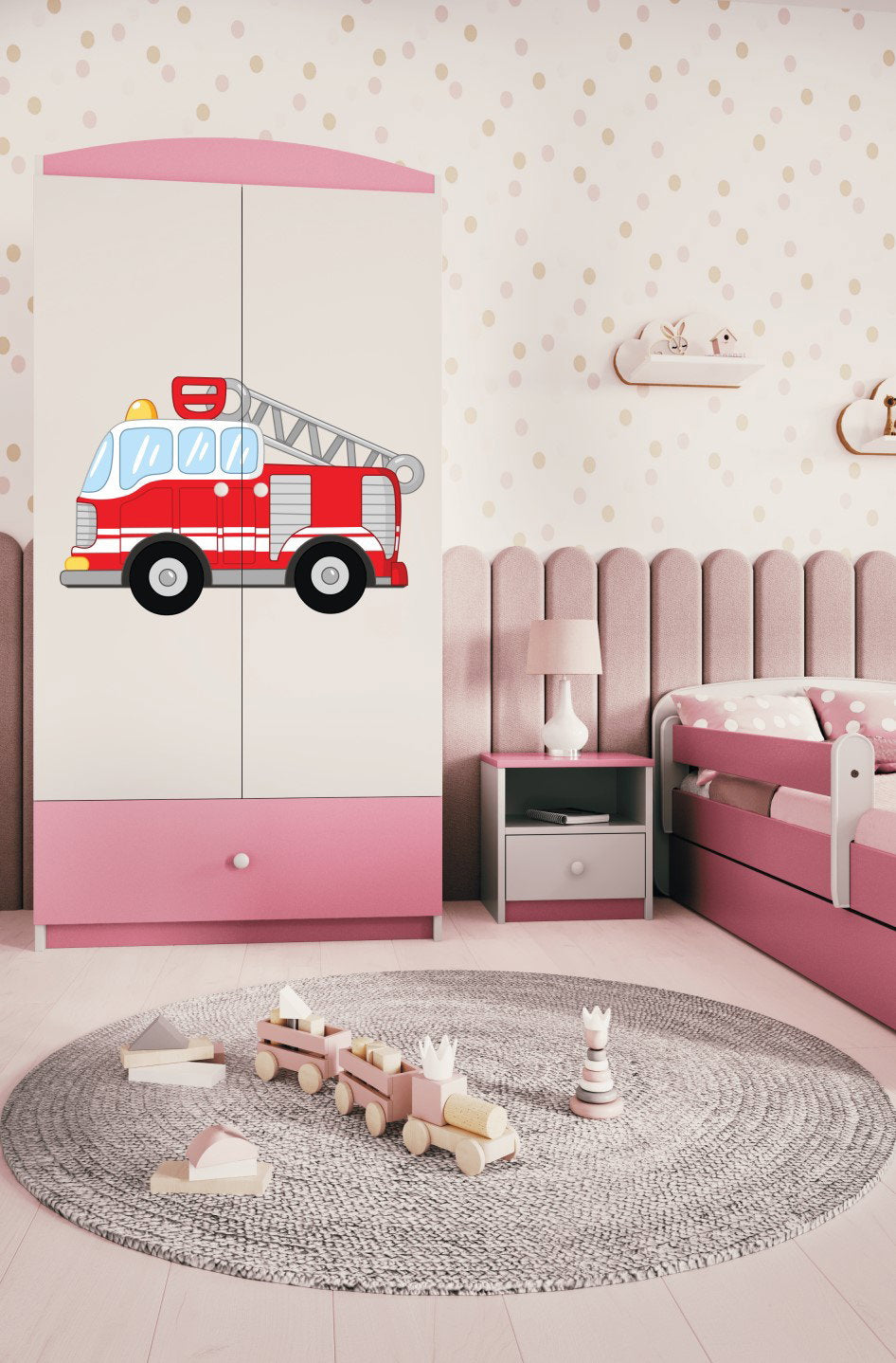 Ντουλάπα Babydreams Cartoon-Roz-Fire Brigade