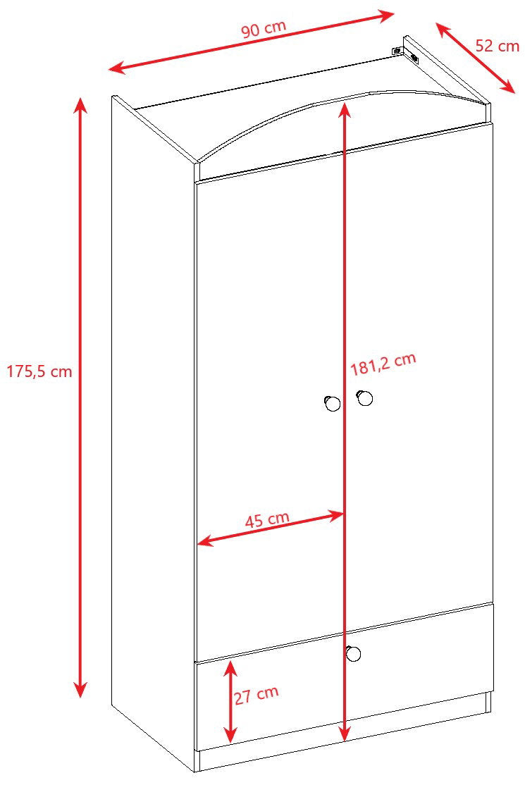 Ντουλάπα Babydreams Cartoon-Roz- Baby Dino