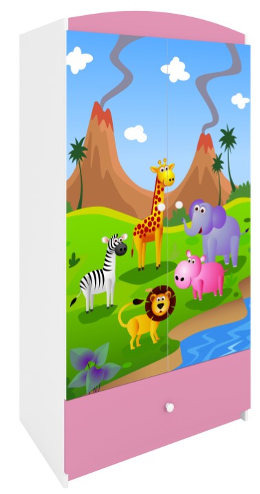 Ντουλάπα Babydreams Cartoon-Roz-Safari