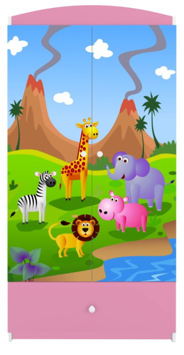 Ντουλάπα Babydreams Cartoon-Roz-Safari