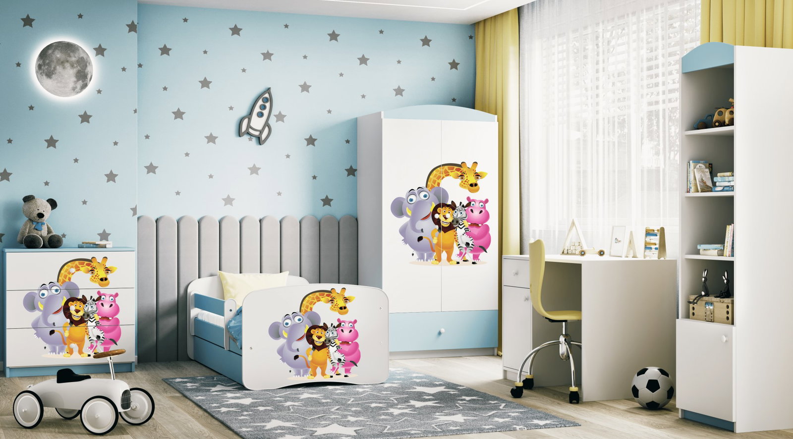 Παιδικό Κρεβάτι Babydreams Cartoon-Mple-180 x 80-Zoo