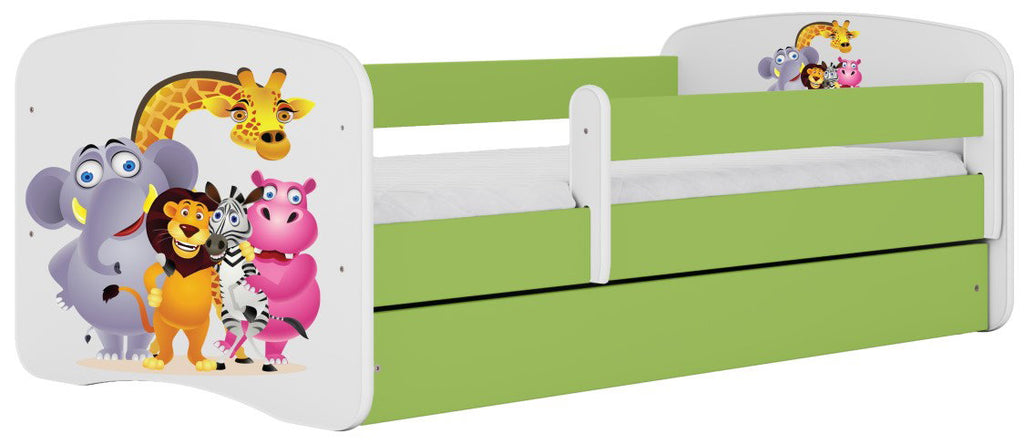 Παιδικό Κρεβάτι Babydreams Cartoon-Prasino-160 x 80-Zoo