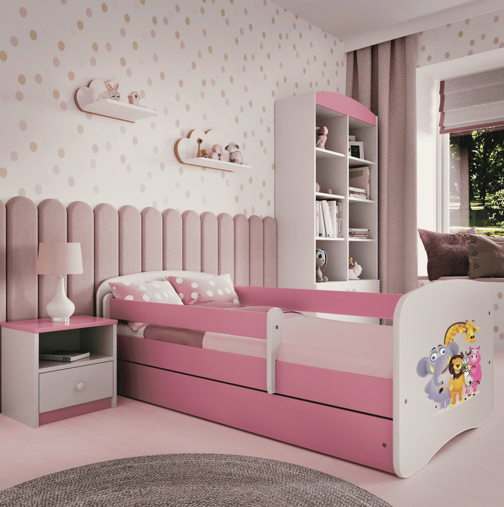 Παιδικό Κρεβάτι Babydreams Cartoon-Roz-180 x 80-Zoo