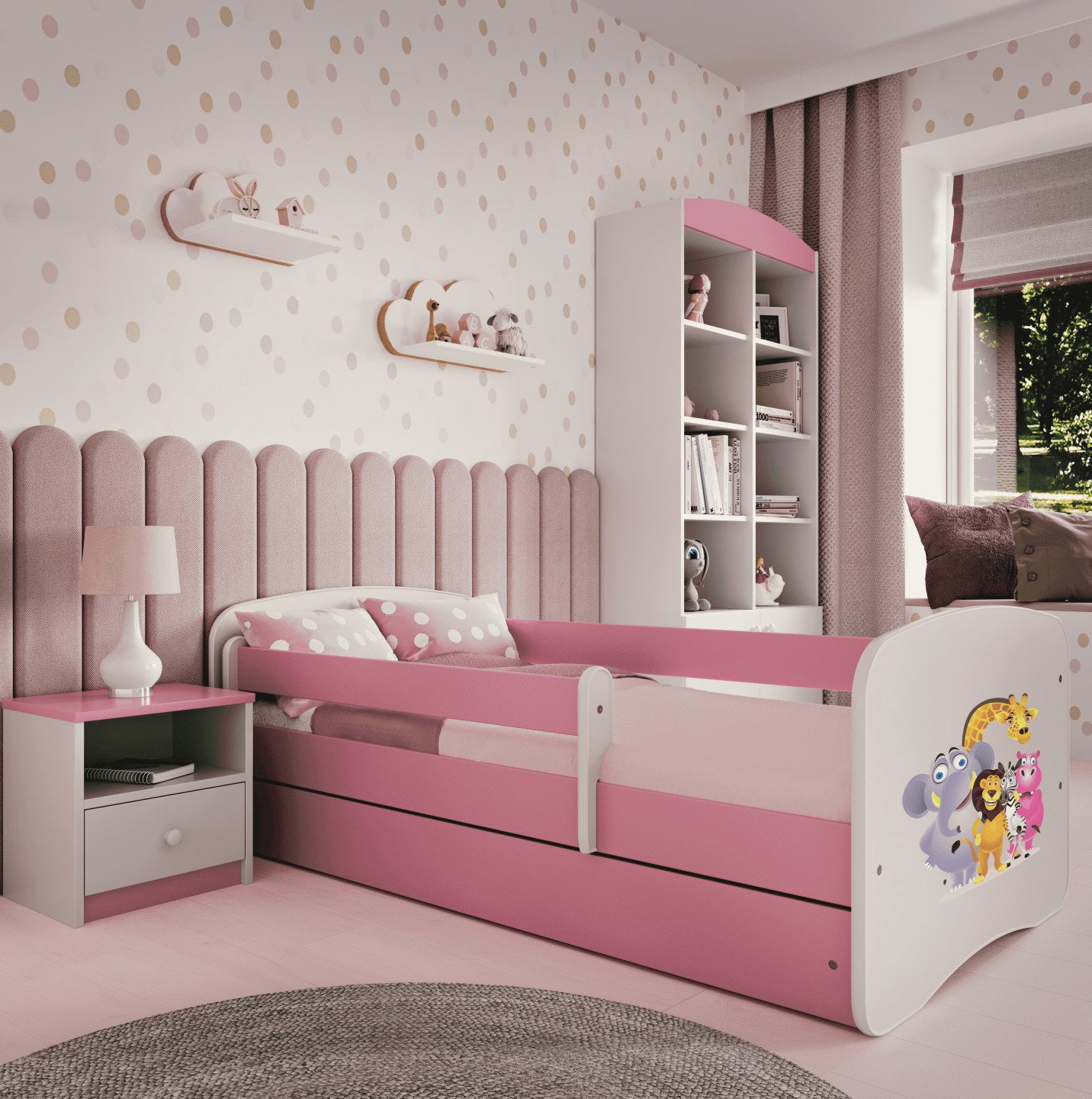Παιδικό Κρεβάτι Babydreams Cartoon-Roz-180 x 80-Zoo