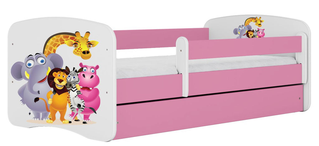 Παιδικό Κρεβάτι Babydreams Cartoon-Roz-140 x 70-Zoo
