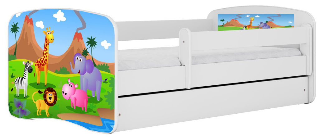 Παιδικό Κρεβάτι Babydreams Cartoon-Leuko-160 x 80-Safari