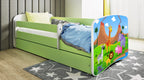 Παιδικό Κρεβάτι Babydreams Cartoon-Prasino-180 x 80-Safari