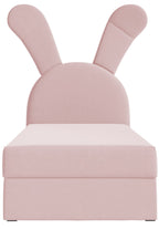 Παιδικό Επενδυμένο Κρεβάτι Bunny Light-Roz-Aristera
