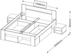 Κρεβάτι Corina με δύο κομοδίνα-160 x 200