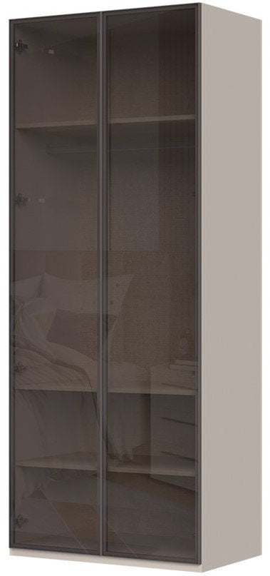 Ντουλάπα Phantom δίφυλλη glass