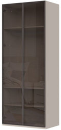 Ντουλάπα Phantom δίφυλλη glass