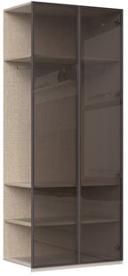 Επέκταση ντουλάπας Phantom δίφυλλη glass