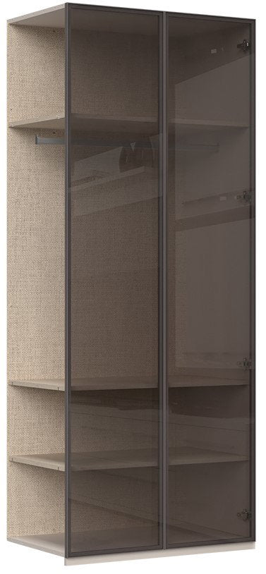 Επέκταση ντουλάπας Phantom δίφυλλη glass