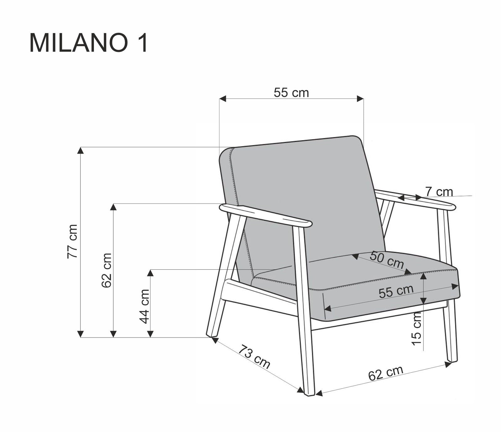 Πολυθρόνα Mila-Mpez