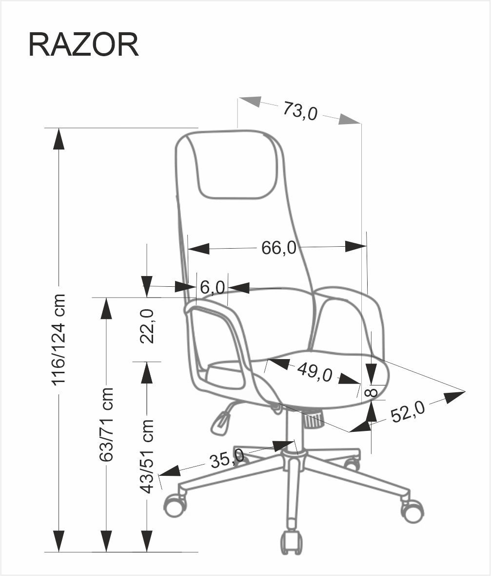Καρέκλα γραφείου Lazor-Gkri