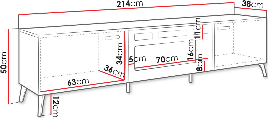 Έπιπλο τηλεόρασης Picru 2D EF plus