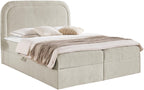 Επενδυμένο κρεβάτι Bonito-Beige-180 x 200