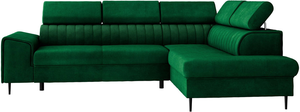 Γωνιακός καναπές Kadurin-Prasino-Δεξιά