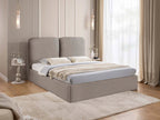 Επενδυμένο κρεβάτι Heaven-Silver Gray-140 x 200
