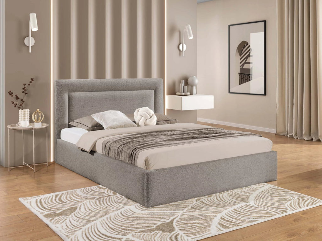Επενδυμένο κρεβάτι Dream-Silver Gray-160 x 200