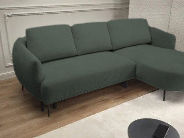Γωνιακός καναπές Terry Mini-Prasino-Δεξιά