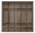 Ντουλάπα Dutchess πεντάφυλλη glass