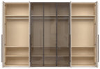Ντουλάπα Dutchess επτάφυλλη glass