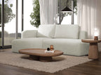 Γωνιακός καναπές Cozy-Beige-Αριστερή
