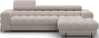 Γωνιακός καναπές Freyia-Beige-Δεξιά