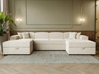 Γωνιακός καναπές Santos U-Beige