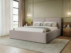 Επενδυμένο κρεβάτι Santos-Silver Gray-120 x 200