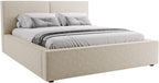 Επενδυμένο κρεβάτι Santos-Beige-120 x 200
