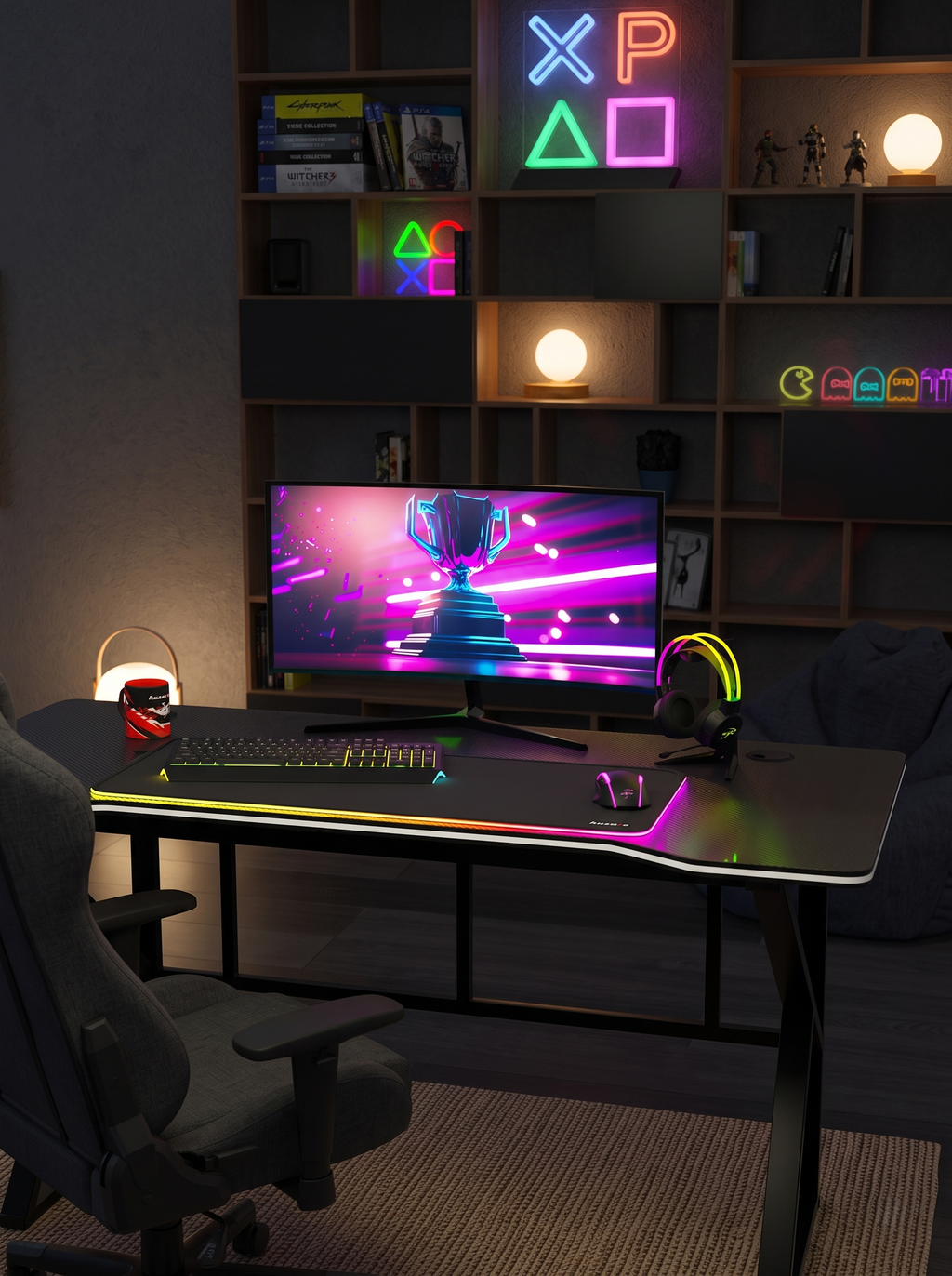 Γραφείο Gaming Hero 1.6 – Μαύρο