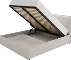 Επενδυμένο Κρεβάτι Bianco Grant-Γκρι Ανοιχτό-180 x 200