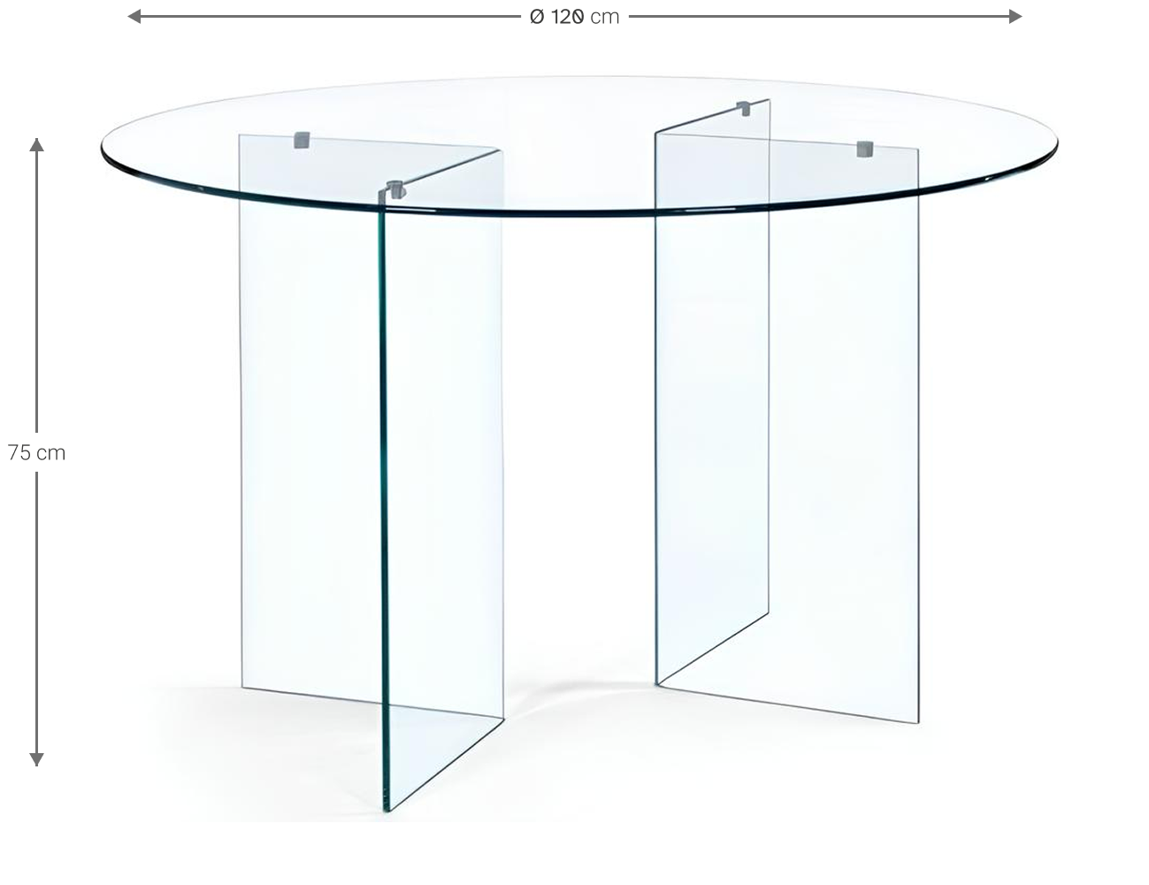 Τραπέζι Crystal Round
