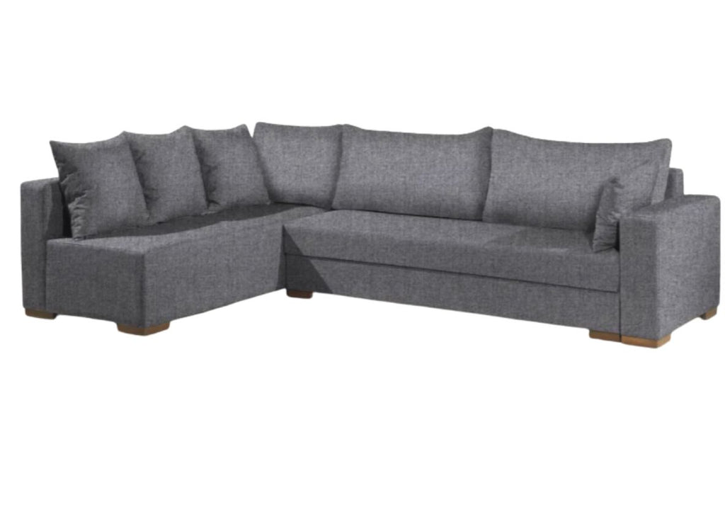 Γωνιακός καναπές Trendy-Δεξιά-265φ 165β εκ.-Γκρι