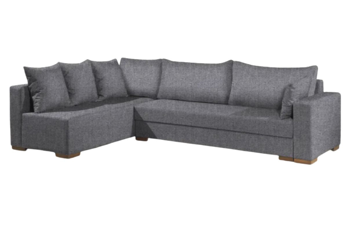 Γωνιακός καναπές Trendy-Δεξιά-265φ 165β εκ.-Γκρι