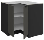 Επιδαπέδιο ντουλάπι γωνιακό Arianna 90x90 DN 2F BB-Γκρι