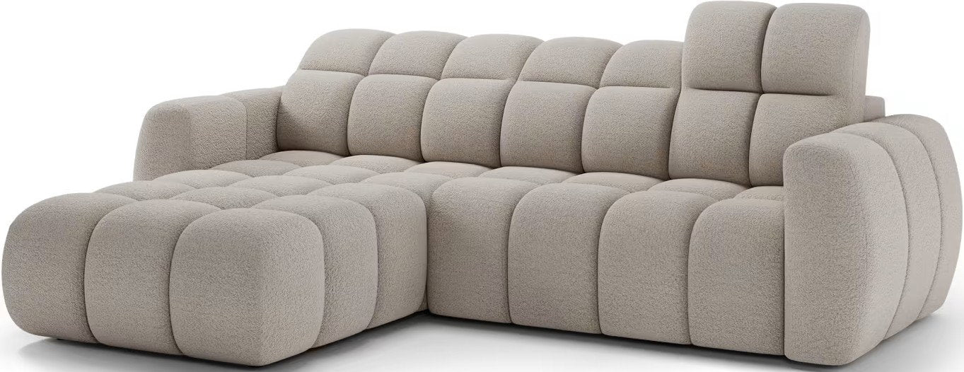Γωνιακός καναπές Comfora-Κρεμ-Αριστερή