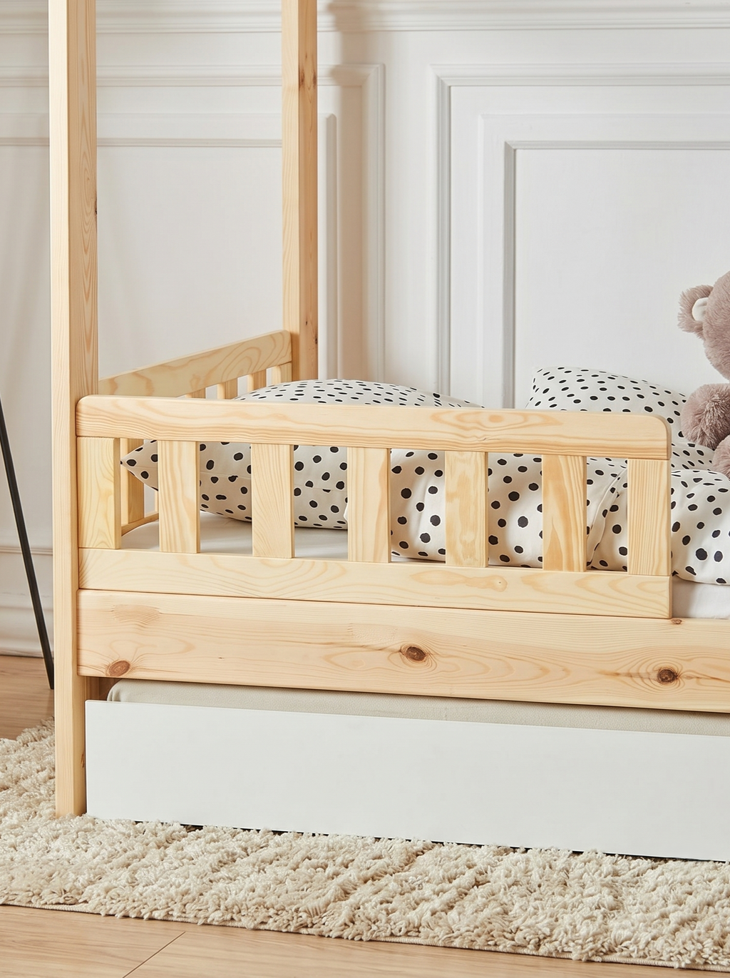 Κάγκελο Κρεβατιού Classic HouseBed-90x200-Φυσικό