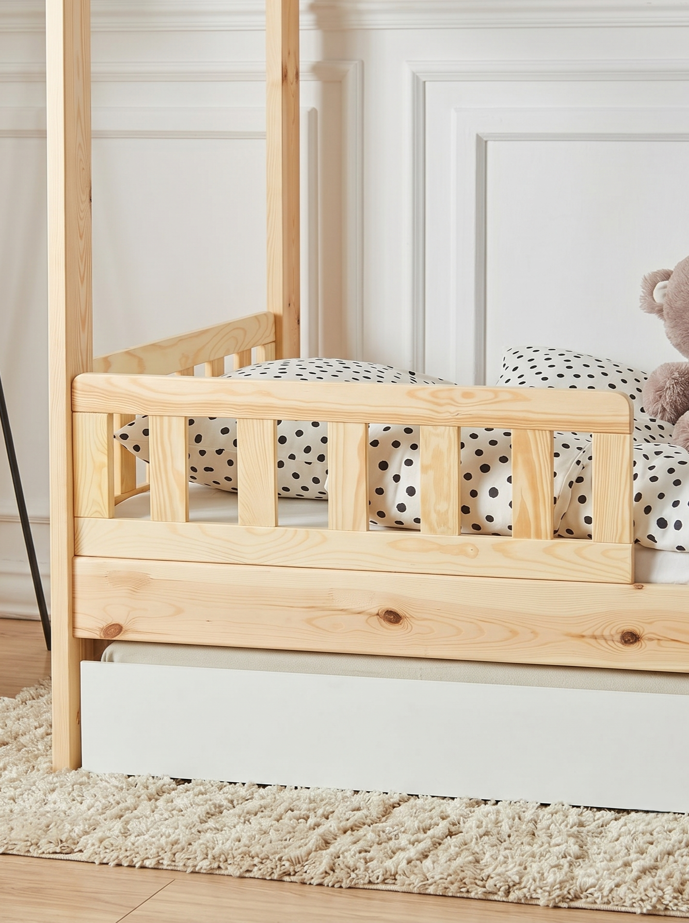 Κάγκελο Κρεβατιού Classic HouseBed-90x200-Φυσικό