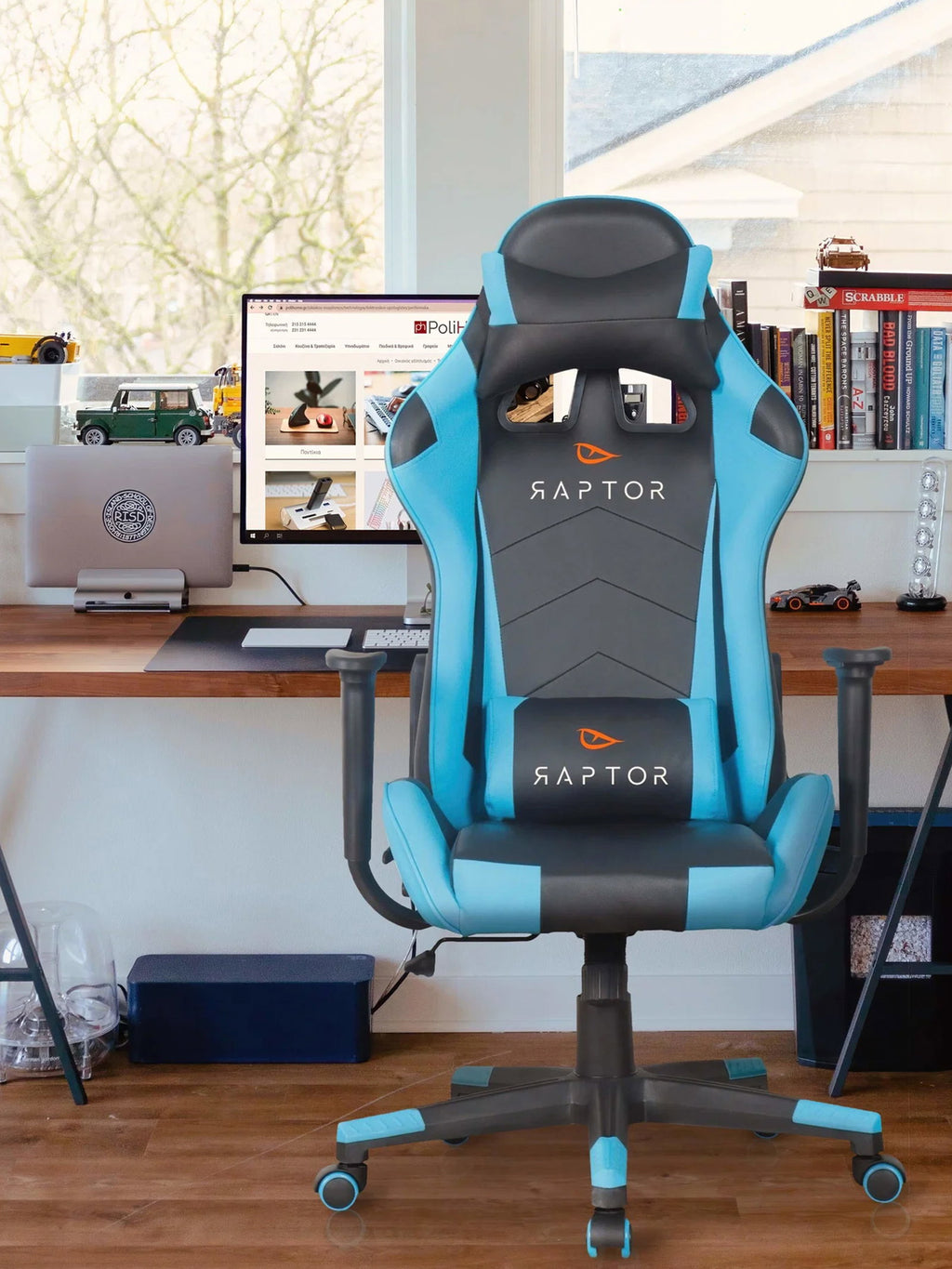 Καρέκλα Gaming Raptor Alyx-Μπλε-ανοιχτό