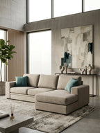 Γωνιακός καναπές Lina plus-Mpez Anoixto-265 x 170 εκ.-Αριστερή